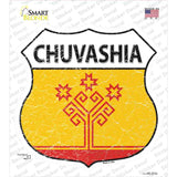 Chuvashia Flag Novelty Highway Shield Sticker Decal