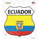 Ecuador Flag Novelty Highway Shield Sticker Decal