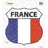 France Flag Novelty Highway Shield Sticker Decal