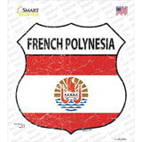 French Polynesia Flag Novelty Highway Shield Sticker Decal