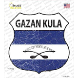 Gazan Kula Flag Novelty Highway Shield Sticker Decal