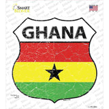 Ghana Flag Novelty Highway Shield Sticker Decal
