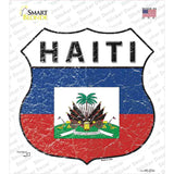 Haiti Flag Novelty Highway Shield Sticker Decal