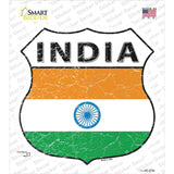 India Flag Novelty Highway Shield Sticker Decal