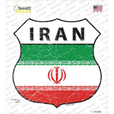 Iran Flag Novelty Highway Shield Sticker Decal