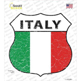 Italy Flag Novelty Highway Shield Sticker Decal