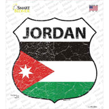 Jordan Flag Novelty Highway Shield Sticker Decal
