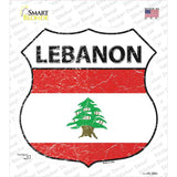 Lebanon Flag Novelty Highway Shield Sticker Decal
