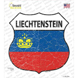 Liechtenstein Flag Novelty Highway Shield Sticker Decal