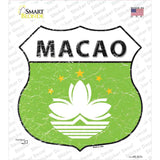 Macao Flag Novelty Highway Shield Sticker Decal