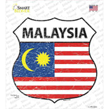 Malaysia Flag Novelty Highway Shield Sticker Decal