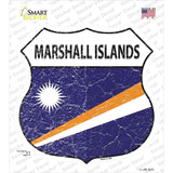 Marshall Islands Flag Novelty Highway Shield Sticker Decal
