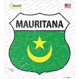 Mauritania Flag Novelty Highway Shield Sticker Decal