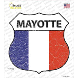 Mayotte Flag Novelty Highway Shield Sticker Decal