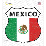 Mexico Flag Novelty Highway Shield Sticker Decal