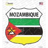 Mozambique Flag Novelty Highway Shield Sticker Decal