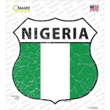 Nigeria Flag Novelty Highway Shield Sticker Decal