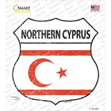 Northern Cyprus Flag Novelty Highway Shield Sticker Decal