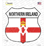 Northern Ireland Flag Novelty Highway Shield Sticker Decal