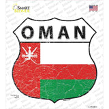 Oman Flag Novelty Highway Shield Sticker Decal
