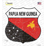 Papua New Guinea Flag Novelty Highway Shield Sticker Decal