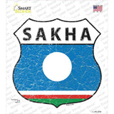 Sakha Flag Novelty Highway Shield Sticker Decal