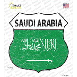 Saudi Arabia Flag Novelty Highway Shield Sticker Decal