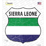 Sierra Leone Islands Flag Novelty Highway Shield Sticker Decal