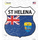 St Helena Flag Novelty Highway Shield Sticker Decal