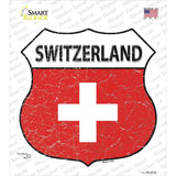 Switzerland Flag Novelty Highway Shield Sticker Decal
