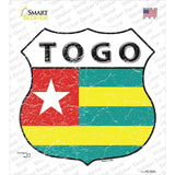 Togo Flag Novelty Highway Shield Sticker Decal
