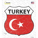 Turkey Chain Flag Novelty Highway Shield Sticker Decal