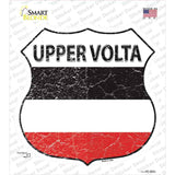 Upper Volta Flag Novelty Highway Shield Sticker Decal