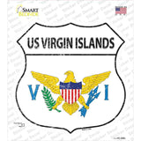 US Virgin Islands Flag Novelty Highway Shield Sticker Decal