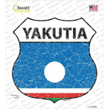 Yakutia Flag Novelty Highway Shield Sticker Decal