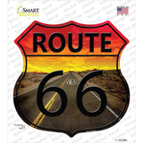 Route 66 Sunset Novelty Highway Shield Sticker Decal