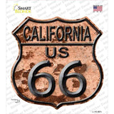 California Route 66 Rusty Novelty Highway Shield Sticker Decal