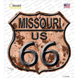 Missouri Route 66 Rusty Novelty Highway Shield Sticker Decal