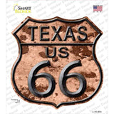 Texas Route 66 Rusty Novelty Highway Shield Sticker Decal