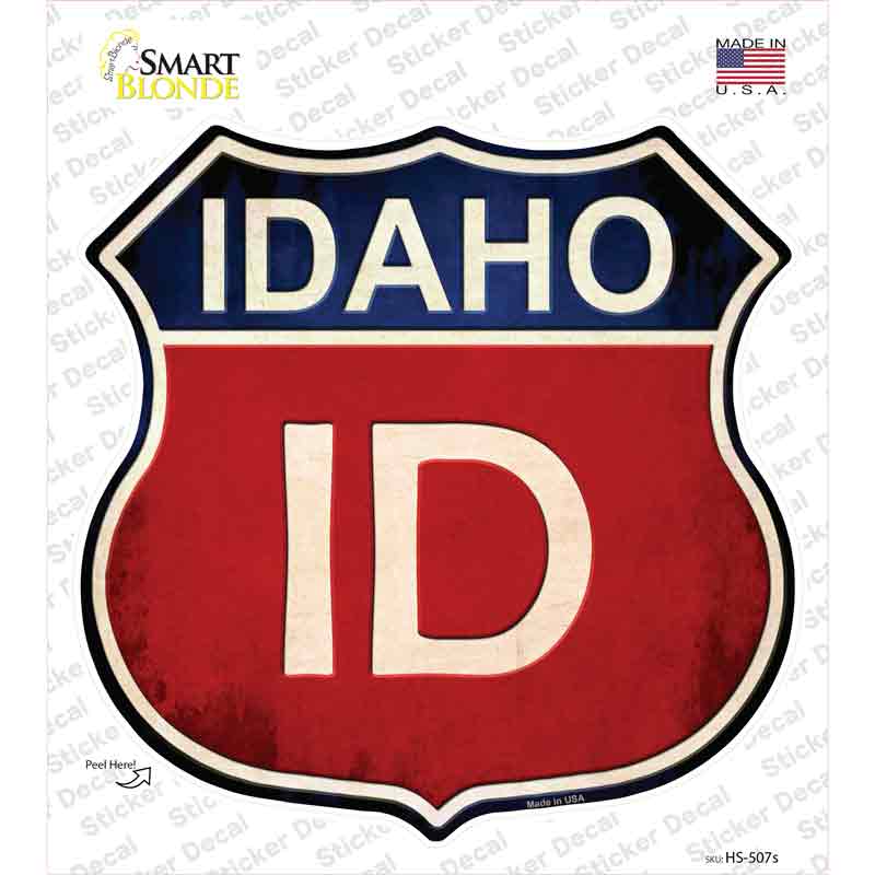Idaho Novelty Highway Shield Sticker Decal