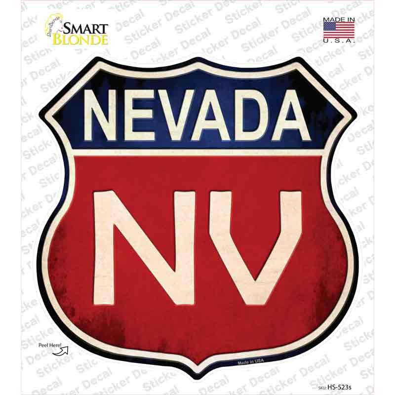 Nevada Novelty Highway Shield Sticker Decal
