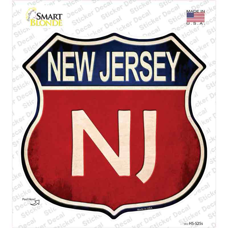 New Jersey Novelty Highway Shield Sticker Decal