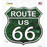 Route 66 Green Brick Wall Novelty Highway Shield Sticker Decal