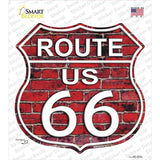 Route 66 Red Brick Wall Novelty Highway Shield Sticker Decal