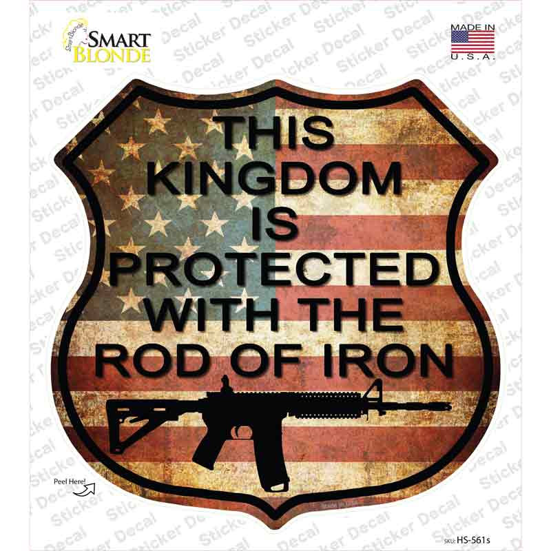 American Vintage AR-15 Novelty Highway Shield Sticker Decal