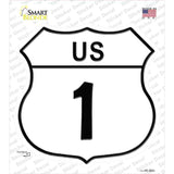 US Highway 1 Novelty Highway Shield Sticker Decal