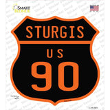 Sturgis US 90 Novelty Highway Shield Sticker Decal
