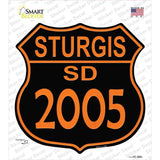 Sturgis SD 2005 Novelty Highway Shield Sticker Decal