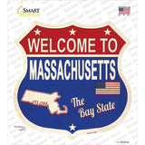 Massachusetts Established Novelty Highway Shield Sticker Decal