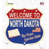 North Dakota Established Novelty Highway Shield Sticker Decal